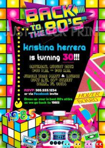 80s Party Invitations Template Free Beautiful Party Invitations Free