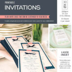 Avery White Printable Invitation Cards DL Size 982501 Avery Online