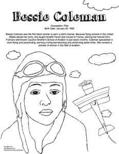 Bessie Coleman Bessie Coleman Black History Month Activities Black