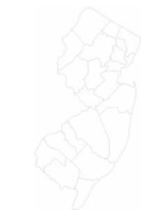 Blank New Jersey County Map Free Download