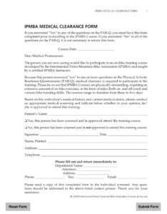 FREE 30 Medical Clearance Forms In PDF MS Word