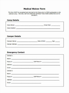 FREE 9 Medical Waiver Forms In PDF Ms Word