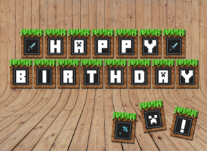 Free Minecraft Party Printables Pack Clip Art Party Printables