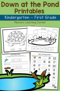 Pond Worksheets For Kindergarten And First Grade Updated For 2016