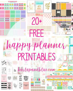 Weekly Planner Printables Free For Your Happy Planner