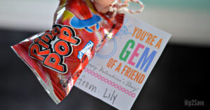 You re A Gem Of A Friend Ring Pop Valentine s Day Idea Hip2Save